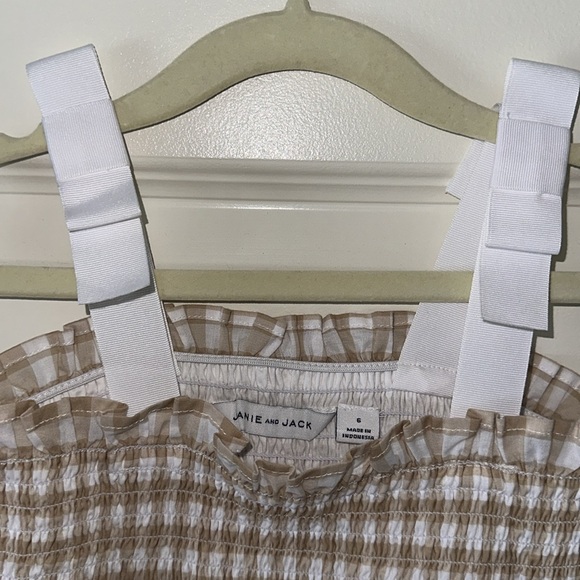 Size 6 Janie and Jack Gingham Dress - Picture 5 of 10